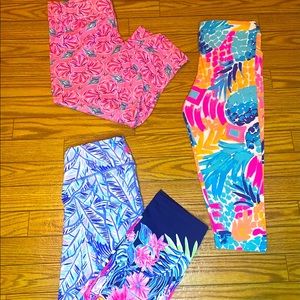 Lot of 3 Capri leggings - 2 Lilly Pulitzer and 1 Simply Southern